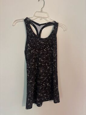 lululemon athletica Black Speckled Racerback Tank